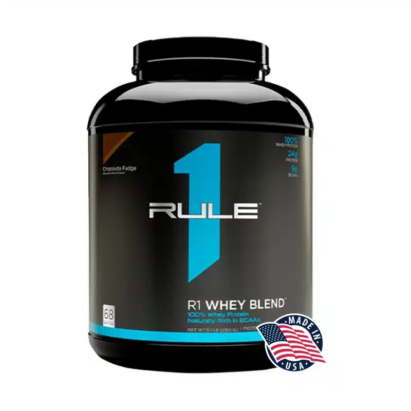R1 Whey Blend 2.27kg Rule 1 Proteins - blend 3 whey 24g proteine 64 portions - Maghreb Nutrition Maroc