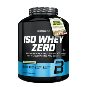 ISO Whey Zero 1816g BiotechUSA - Premium Whey Isolate 21g proteine 72 portions 5 saveurs - Maghreb Nutrition Maroc