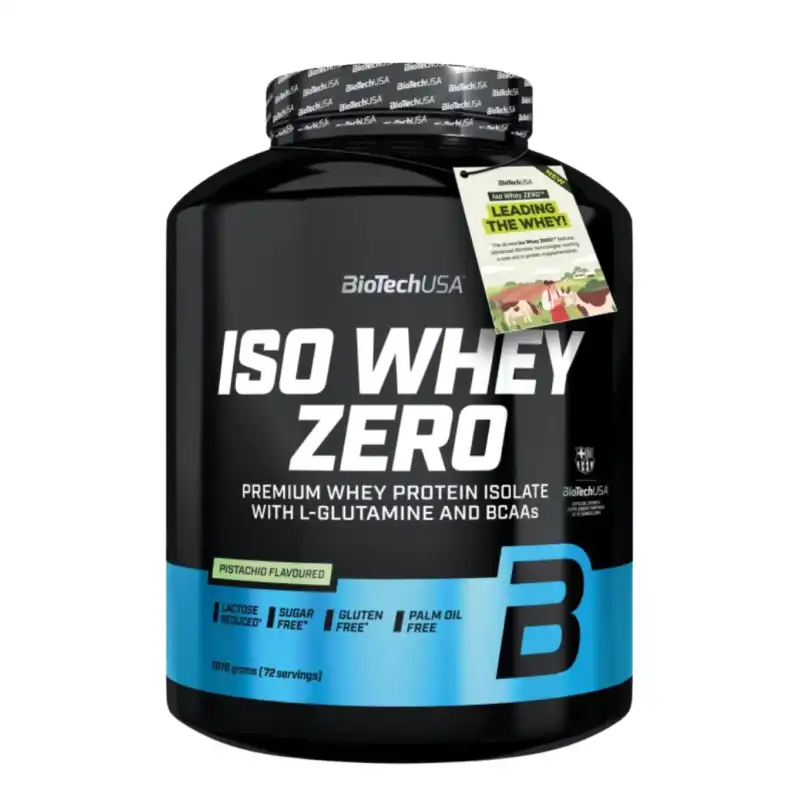 ISO Whey Zero 1816g BiotechUSA - Premium Whey Isolate 21g proteine 72 portions 5 saveurs - Maghreb Nutrition Maroc