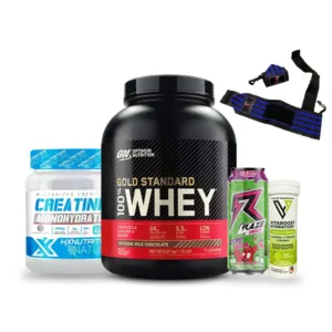 Pack Whey gold standard 2,27kg + Creatine monohydrate 300g + Multivitamines