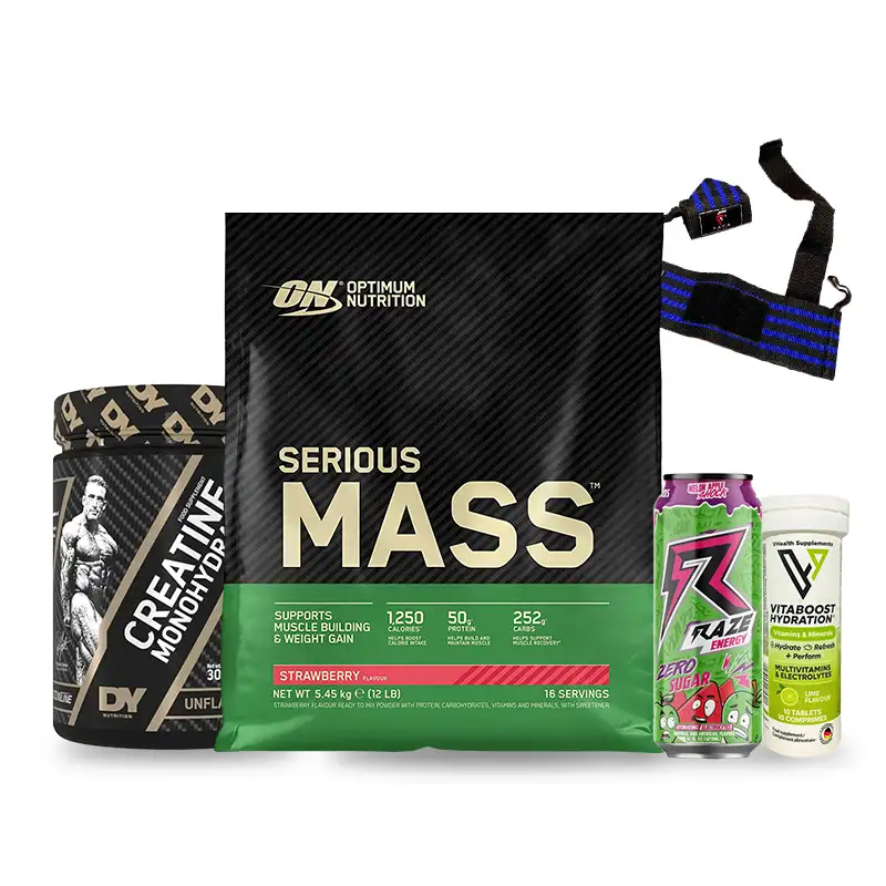 Pack Serious Mass Gainer 5,5kg + Creatine Monohydrate 300g + Multivitamines