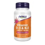Vitamin d3+k2 120 Capsules - Now food