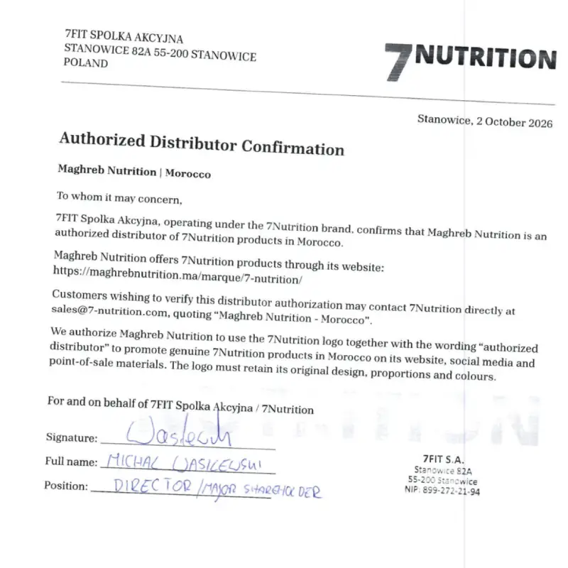 Certificate Maghreb nutrition