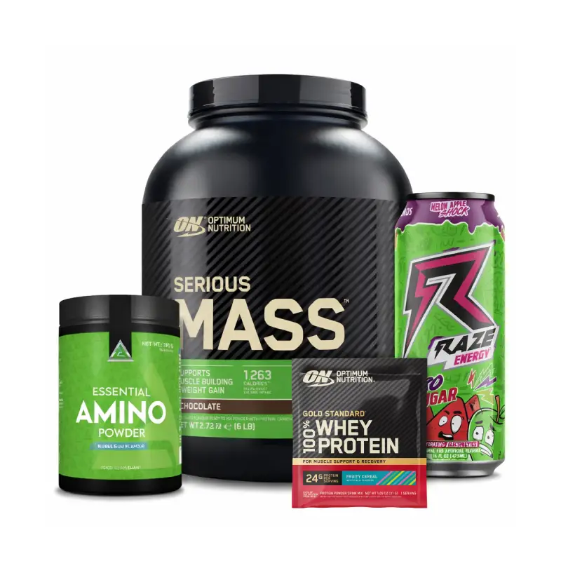 SERIOUS MASS Pack Serious Mass Gainer 2,7kg + Eaa amino acids 300g