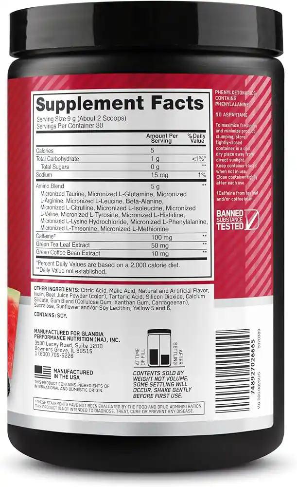 amino Amino Energy 30 Servings - Optimum Nutrition USA