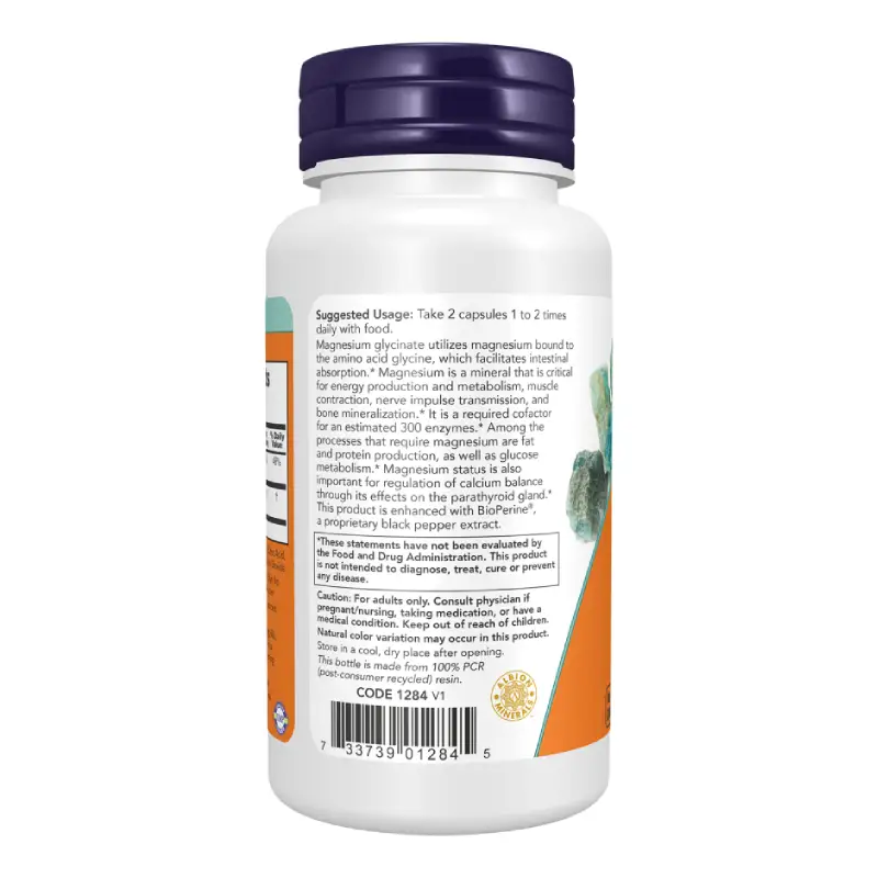 magnesium 1 Magnesium Glycinate 60caps Now Foods