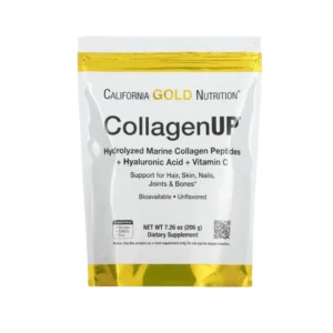 CollagenUP – Collagène Marin + Acide Hyaluronique + Vitamine C – 206g – California Gold Nutrition (Peau, Cheveux, Ongles, Articulations) | Maghreb Nutrition