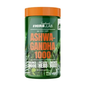 Ashwagandha 1000 – 90 Vege Caps – HIRO.LAB (Stress, Humeur, Énergie, Adaptogène) | Maghreb Nutrition