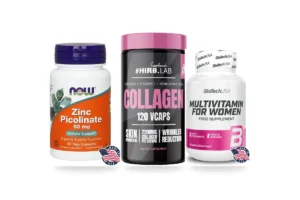 Zinc picolinate, collagène et multivitamines pour les cheveux, produits originaux disponibles au Maroc