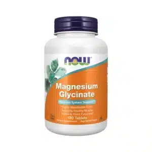 Magnesium Glycinate NOW Foods, flacon de 180 comprimés, 200 mg de magnésium élémentaire par portion