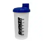 Shaker Bottle 700 ml blanc, couvercle bleu avec bec verseur