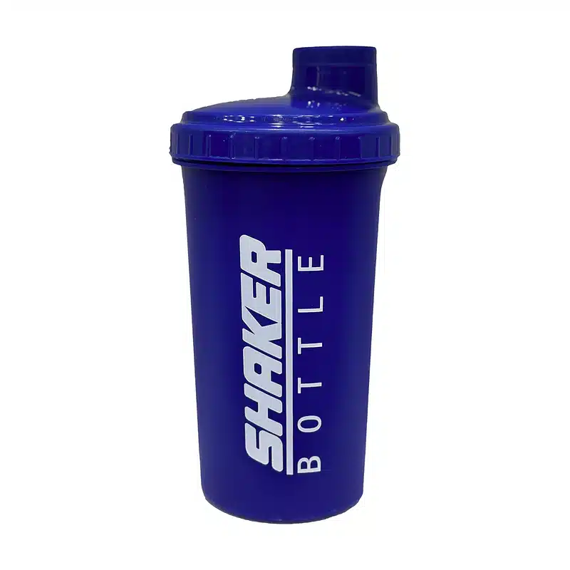 Shaker Bottle 700 ml bleu marine, couvercle vissé avec bec verseur