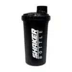 Shaker Bottle 700 ml noir, couvercle vissé avec bec verseur