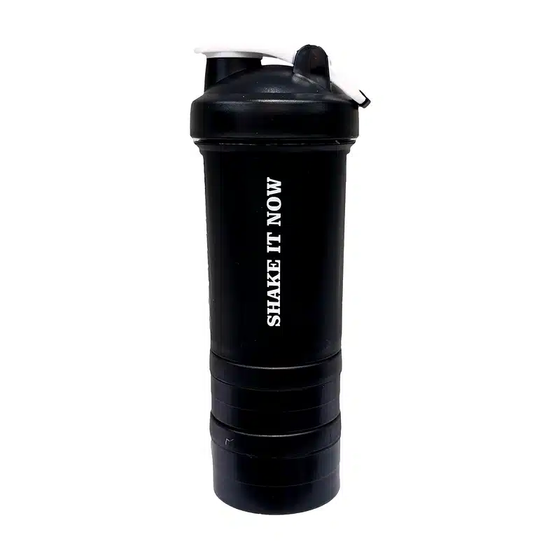 Smart Shaker 450 ml noir avec 2 compartiments
